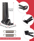 2.5 Inch Tube Extrusion Tool Industrial Size Dispenser For RTV And Silicone, Heavy Duty Tube Grip Extruder, shown with dimensions