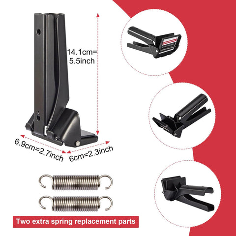 2.5 Inch Tube Extrusion Tool Industrial Size Dispenser For RTV And Silicone, Heavy Duty Tube Grip Extruder, shown with dimensions