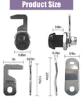 Secure toolboxes and drawers with this one pack of five eighth inch tubular cam locks in zinc alloy, keyed alike for convenience.