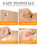 Installation guide for Tubular Cam Lock With Keys For Cabinets And Drawers Five Eighth Inch Cylinder Keyed Different Security