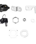 Toolbox Lock Tubular Cam Replacement Lock Hook Cam Keyed Alike Five Eighth Inch Black One Pack Durable Zinc Alloy Construction components