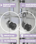 Secure toolboxes and drawers with this one pack of five eighth inch tubular cam locks in zinc alloy, keyed alike for convenience