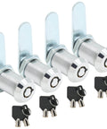 4 pack tubular cam lock one and one eighth inch cabinet lock set for tool box file cabinet mail box vending machine ATM