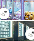 Tubular Vending Machine Lock With Key For Soda And Snack And Candy And Gumball Machines Universal Fit All Keys Alike shown in use.