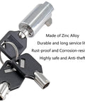 2 Pack Vending Machine Lock Set With Keyed Alike High Security Tubular Keyway Locks made of zinc alloy, includes keys.