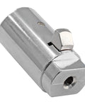 2 Pack Vending Machine Lock Set With Keyed Alike High Security Tubular Keyway Locks, zinc alloy, close-up view of lock cylinder.