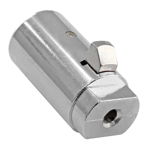 2 Pack Vending Machine Lock Set With Keyed Alike High Security Tubular Keyway Locks, zinc alloy, close-up view of lock cylinder.