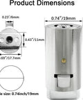 Durable tubular vending machine lock with chrome finish, zinc alloy body and copper core; includes dimensions and keyhole details.