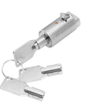 Tubular Vending Machine Lock With Keys Three Pack Keyed Alike Zinc Alloy Chrome Durable Workhorse Replacement Lock shown with keys