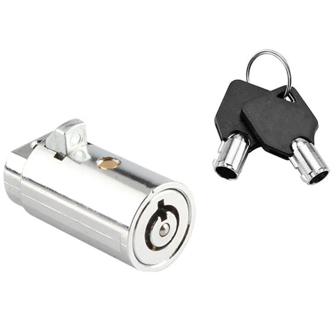 Tubular Vending Machine Lock with Key for Soda and Snack and Candy and Gumball Machines Universal Fit All Keys Alike