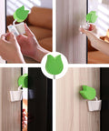 Tulip Shaped Extra Thick Foam Door Pinch Guard And Baby Proof Stopper 2 Pack No More Finger Pinches Or Door Slams Keeps Kids And Pets Safe At Home Today installed on door.
