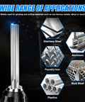 4mm Chucking Reamer Tungsten Carbide Lathe Reamer H7 with 4 Straight Flutes, visible applications on metals and materials