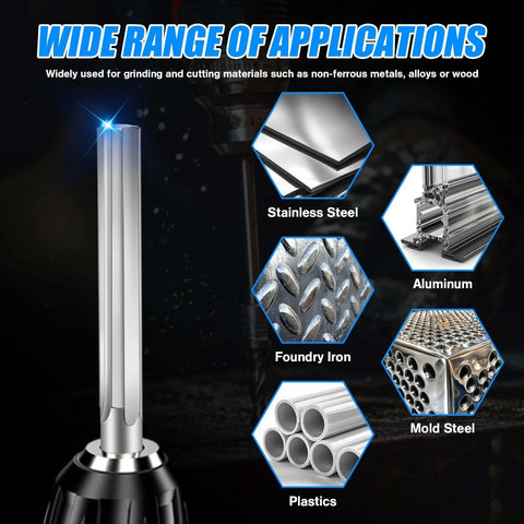 4mm Chucking Reamer Tungsten Carbide Lathe Reamer H7 with 4 Straight Flutes, visible applications on metals and materials