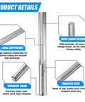 4mm Chucking Reamer Tungsten Carbide Lathe Reamer H7 With 4 Straight Flutes highlighted with product features such as large chipformer.
