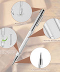 2 Pack Tungsten Carbide Tip Scriber With 12 Replacement Tips Magnetic Aluminium Scriber Tool showing pen features and design