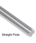 Side view of Rock Solid 3mm Tungsten Carbide Chucking Reamer For Lathe Machine With 4 Flutes And H7 Precision, showing straight flute design.