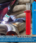 Double Pack Tungsten Holder for TIG Welding Rods, 7.9 Inch Storage Tube With Magnetic Base, Red and Blue Airproof Canisters