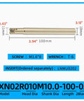 Three Eighths Inch Shank Tungsten Steel Indexable Boring Bar End Mill Tool Holder For Rough Milling And Deep Feed
