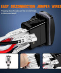 Turn Signal Switch With Flasher Relay Kit And Beefed Up 4 Pin Rocker On Off On Switch Blue LED Laser Etched SPDT Toggle