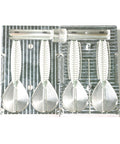 Soft Plastic Lure Injection Mold Twin Tail Menace 3.4 Inch Aluminum Two Cavity shown open with detailed air vent design