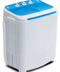 Compact Portable Twin Tub Washing Machine And Dryer 16.5 Lb Capacity Wash And Spin In One Go Space Saving Laundry Combo