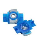 Strut Channel Nuts With Twist Tab Hundred Pack Three Eighths By Sixteen Thread Zinc Electroplated For Use With Unistrut Channels