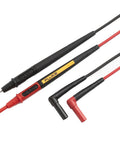 Twistguard Test Leads, 2 mm Diameter Probe Tips with black and red extendable TwistGuard tips and WearGuard insulation for safe measurements.
