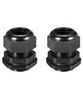 Two Pack M32 Cable Gland Waterproof Plastic Wire Glands Connector For 16-21mm Dia Wires, Dustproof, Anti Acid, Anti Alcohol, Easy Install