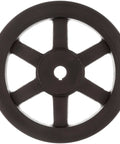 Front view of FHP Two Groove Sheave BS 2BK90 for 4L 5L or B belts, 3/4 inch bore, gray cast iron, Class 30, 8.75 inch diameter.