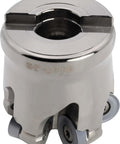 Two Inch Round Insert Shell Mill For Roughing General Purpose Face Milling With Five Flute Design, shown from front view.