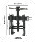 Two Jaw Bearing Puller Tool For Cars And Motorcycles, Beefy Heavy Duty Chrome Vanadium Steel Gear Remover With Heat Treated Mandrel