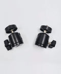 Two Pack Universal 1/4 Inch Mini Ball Head Mount With 360 Degree Rotation for DSLR cameras, shown on white background