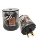 Two Pack 2 Pin Flasher Relay For Cars And Motorcycles 20A 12V Transparent Round Shell LED Turn Signal Indicator Repair Tool