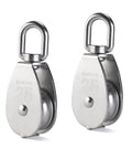 Two Pack 25mm 304 stainless steel pulley blocks with a 400 kg rating deliver reliable lifting, hauling, and rigging for outdoor use