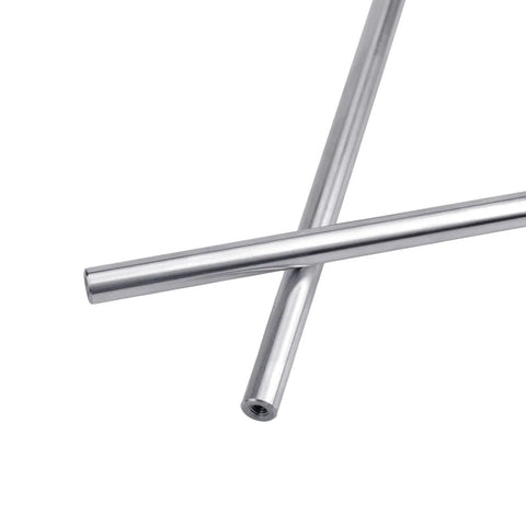 Two Pack 8mm By 350mm Linear Motion Rod Shafts With End Hollow Ends And 4mm Inner Holes Includes M4 Screws For CNC Machines And 3D Printers