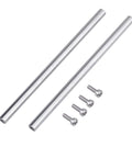 Two Pack 8mm By 350mm Linear Motion Rod Shafts With End Hollow Ends And 4mm Inner Holes Includes M4 Screws For CNC Machines And 3D Printers