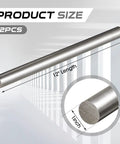 Two Pack 1018 Carbon Steel Round Rods 1 Inch Diameter 12 Inch Length Built To Last Cold Rolled Steel Bar Unpolished Finish