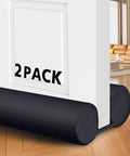 Two Pack Under Door Draft Stopper For 30 To 36 Inch Doors, Adjustable Gap Filler And Door Seal, Easy Install To Cut Drafts