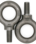 Two Pack Heavy Duty Lifting Eyebolts Five Eighth By Eleven Thread One And One Quarter Inch Long Industrial Grade Forged Quenched And Tempered