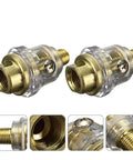 Two Pack Mini One Quarter Inch In Line Pneumatic Oil Lubricator Oiler For Air Tools And Compressors Automatic Inlet Lubricant Injector