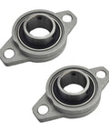 Two Pack Beefy Built 25mm Pillow Block Flange Bearing KFL000 Self Aligning Mounted Zinc Aluminum Alloy Housing for machinery