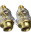 Two Pack Mini One Quarter Inch In Line Pneumatic Oil Lubricator Oiler For Air Tools And Compressors Automatic Inlet Lubricant Injector