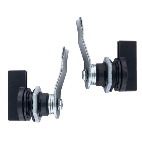 Two Pack Thumb Operated Offset Cam Locks, Durable Zinc Alloy, Wear And Corrosion Resistant, 23mm Thread And 59mm Latch, side view
