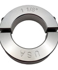 Two Piece Aluminum Split Shaft Collar For 1.125 Inch Bore With Clamping Design Built To Last, 1.875 Inch OD, 2024 Aluminum