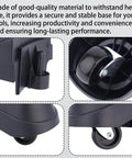 Close-up of Two Piece Foot Caster Wheel Kit For 6 Gallon And 16 Gallon Wet Dry Vacuum Cleaners Including 12388 And 12293 Casters