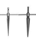 Two Piece Tapered Hand Reamer Set For Guitar Bridge Pin Holes And More Great For Wood Metal Plastic By Harfington One Eighth To One Half Inch And Three Sixteenths To Five Eighths Inch Chamfer Reamers With T Handle Hex Shank Six Flutes 45 Steel