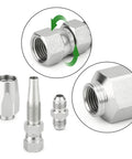 Two-Piece Hydraulic Hose Repair Kit With Three Eighths Inch Reusable Fittings For Two-Wire Braided Hoses Up To 4000 PSI details