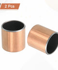 Two Pieces Sleeve Bearing 0.875 Inch Bore 1 Inch Outer Diameter 1 Inch Length Self Lubricating Oilless Bushings on display