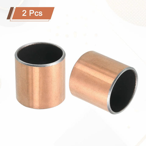 Two Pieces Sleeve Bearing 0.875 Inch Bore 1 Inch Outer Diameter 1 Inch Length Self Lubricating Oilless Bushings on display