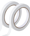 Two Rolls Of One Quarter Inch Six Millimeter Double Sided Adhesive Tape For Arts And Crafts Scrapbooking Card Making Gift Wrapping DIY Projects Photography And Office School Supplies Easy To Peel Yet Strong Hold And Removable By Hand front view